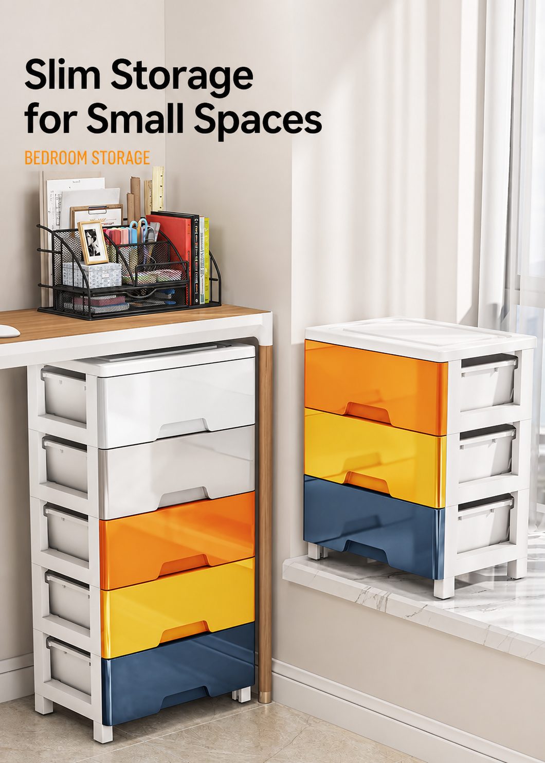 Polypropylene Drawer Storage Cabinet for Clothes, Toys and Household Items detail