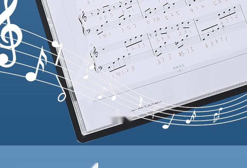 A4 Sheet Music Binder Folder detail
