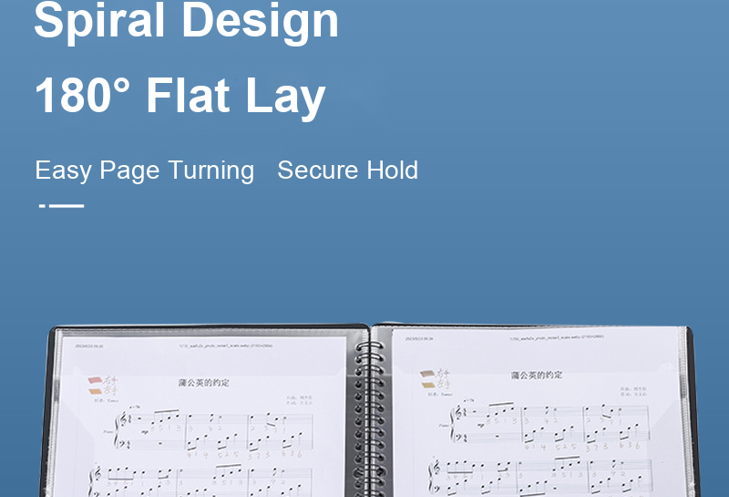 A4 Sheet Music Binder Folder detail