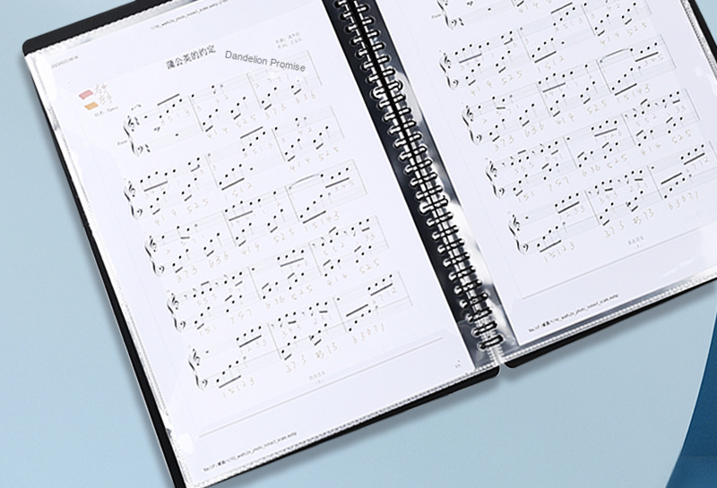 A4 Sheet Music Binder Folder detail