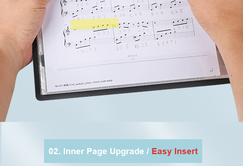 A4 Sheet Music Binder Folder detail