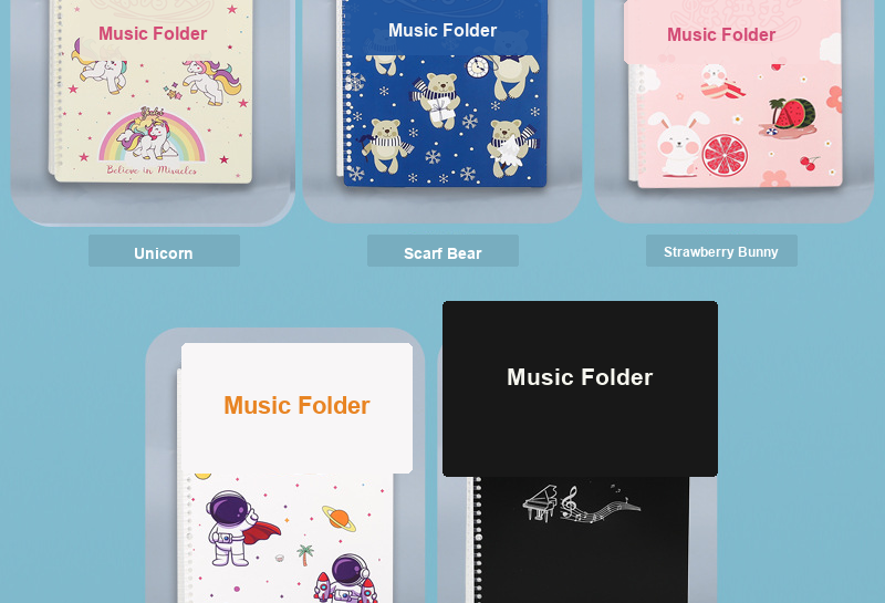 A4 Sheet Music Binder Folder detail