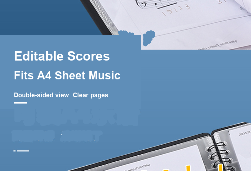A4 Sheet Music Binder Folder detail