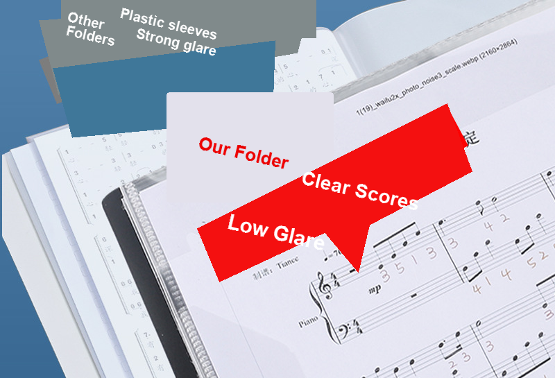 A4 Sheet Music Binder Folder detail