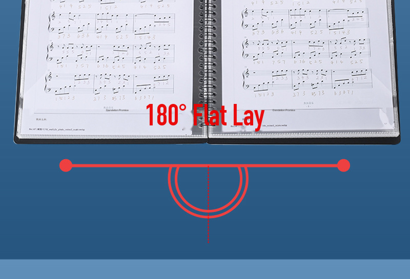 A4 Sheet Music Binder Folder detail